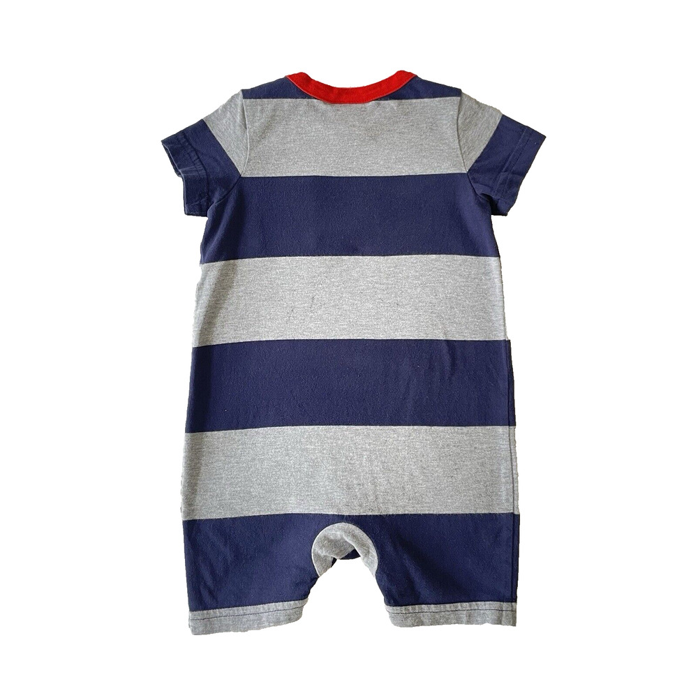 Hanna Andersson Boys Sz 60 All In One Supersoft Jersey Romper Shortall One Piece - Picture 3 of 3